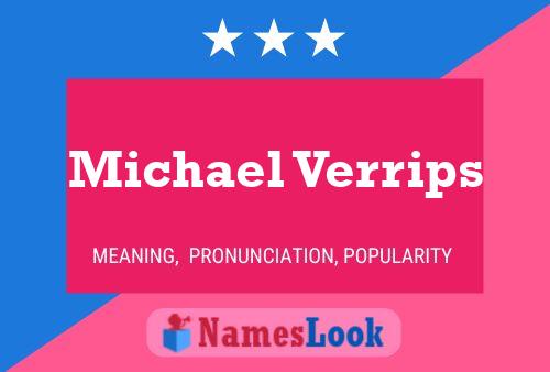 Michael Verrips 名字海报