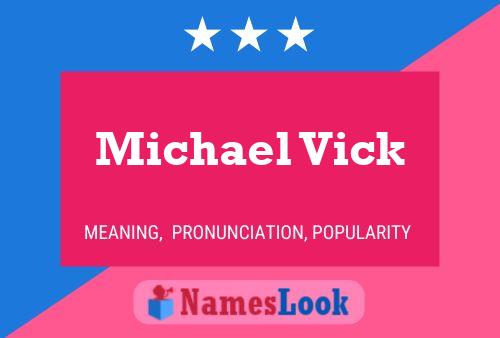 Michael Vick 名字海报