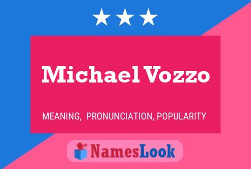 Michael Vozzo 名字海报