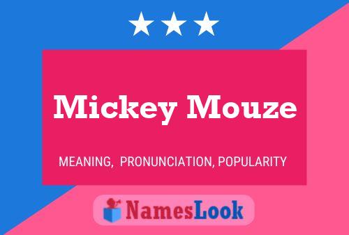 Mickey Mouze 名字海报