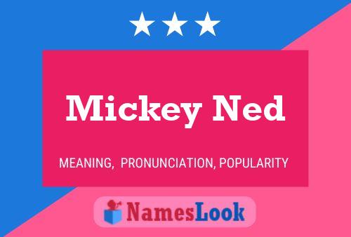 Mickey Ned 名字海报