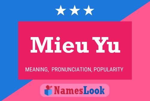 Mieu Yu 名字海报