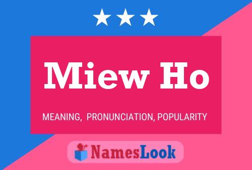 Miew Ho 名字海报