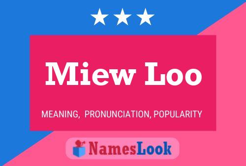 Miew Loo 名字海报