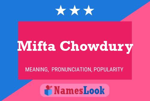 Mifta Chowdury 名字海报