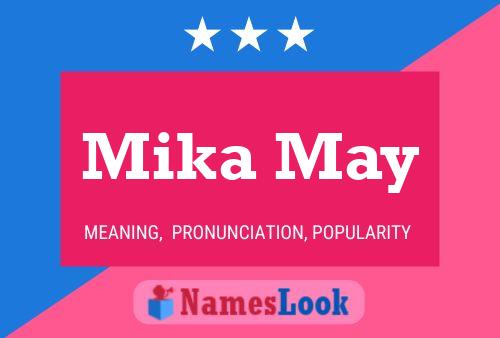 Mika May 名字海报