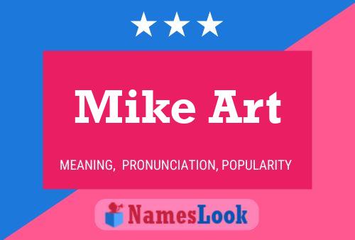 Mike Art 名字海报