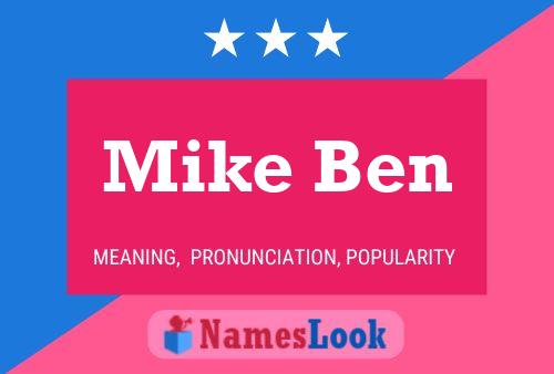 Mike Ben 名字海报