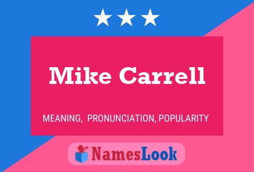 Mike Carrell 名字海报