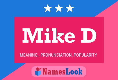 Mike D 名字海报