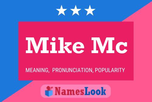 Mike Mc 名字海报