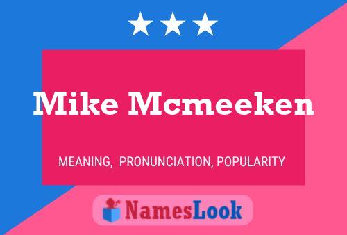 Mike Mcmeeken 名字海报