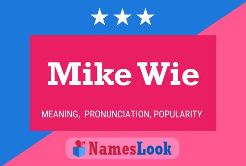 Mike Wie 名字海报