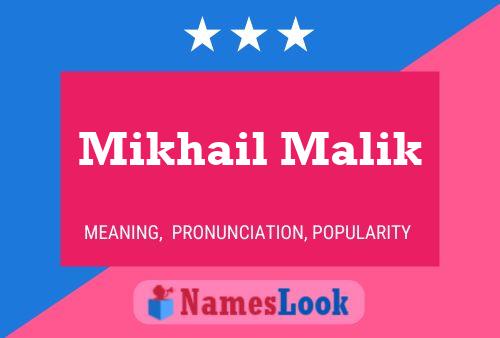 Mikhail Malik 名字海报