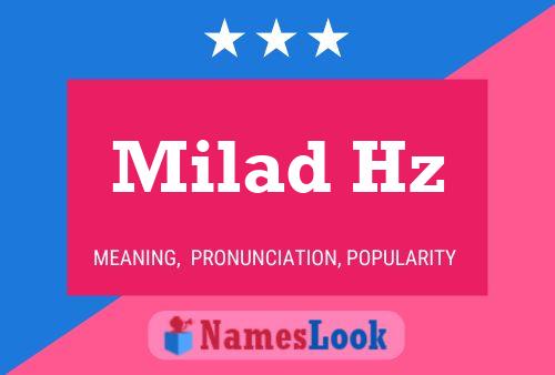 Milad Hz 名字海报