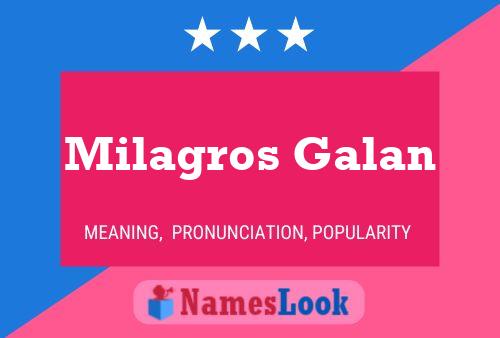 Milagros Galan 名字海报