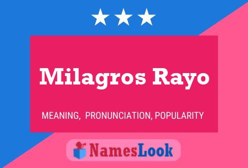 Milagros Rayo 名字海报