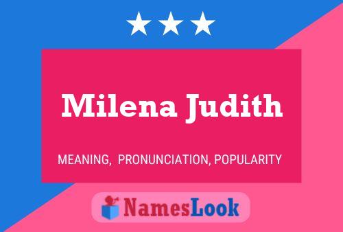 Milena Judith 名字海报