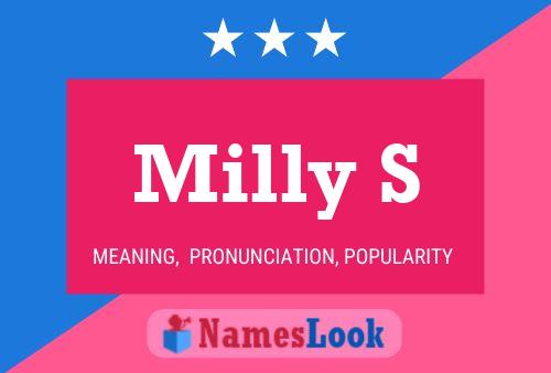 Milly S 名字海报