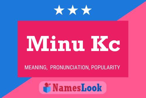 Minu Kc 名字海报