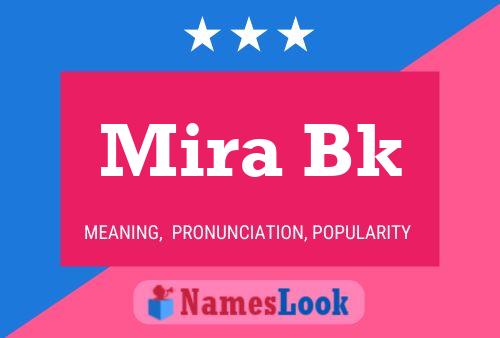 Mira Bk 名字海报