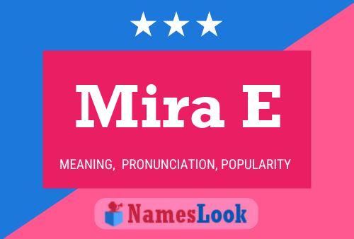 Mira E 名字海报