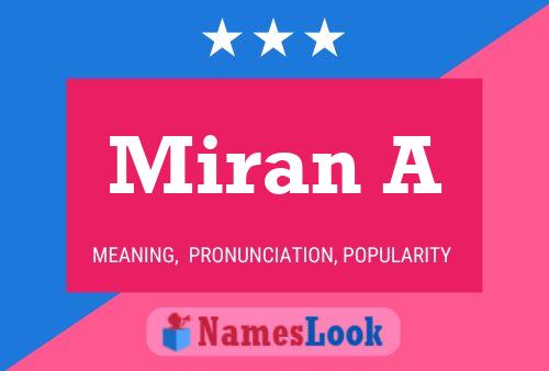 Miran A 名字海报