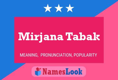 Mirjana Tabak 名字海报