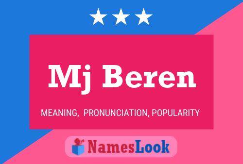 Mj Beren 名字海报