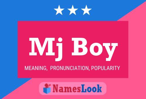 Mj Boy 名字海报