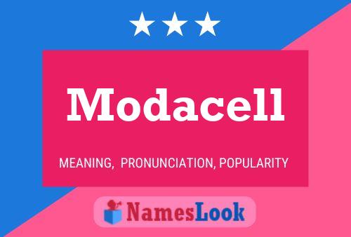 Modacell 名字海报