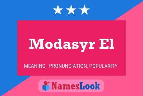 Modasyr El 名字海报