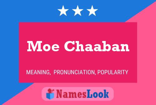 Moe Chaaban 名字海报