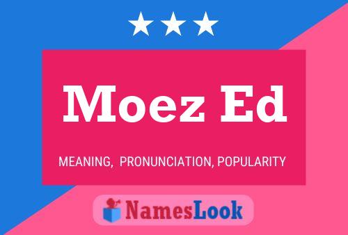 Moez Ed 名字海报