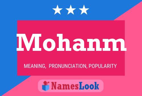 Mohanm 名字海报