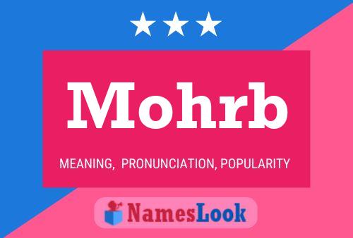 Mohrb 名字海报