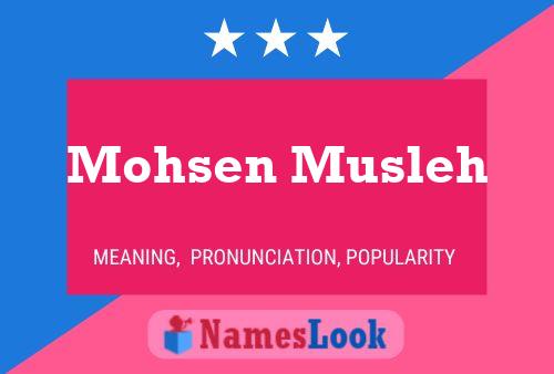 Mohsen Musleh 名字海报