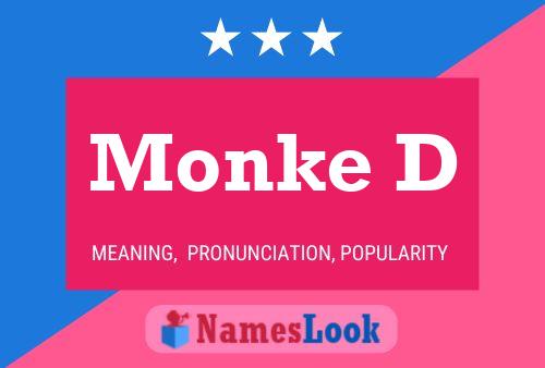 Monke D 名字海报