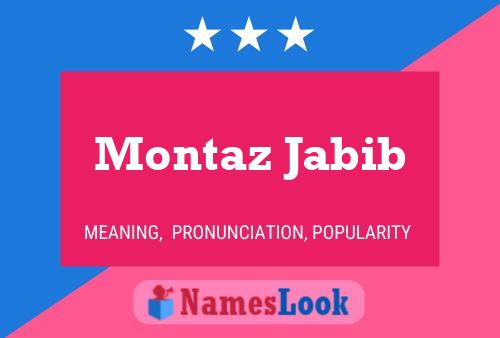 Montaz Jabib 名字海报