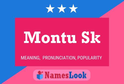 Montu Sk 名字海报