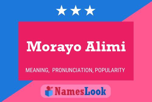 Morayo Alimi 名字海报