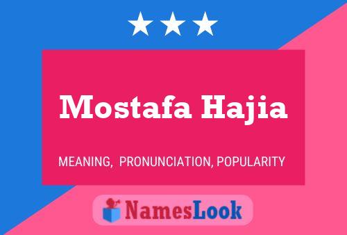 Mostafa Hajia 名字海报