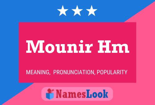 Mounir Hm 名字海报