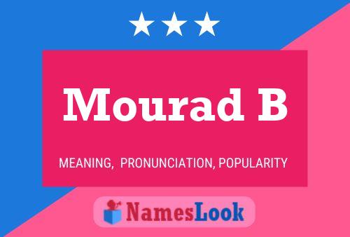 Mourad B 名字海报