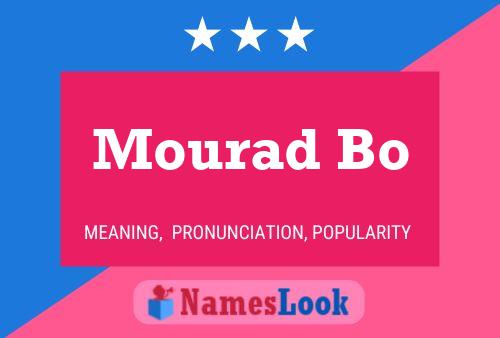 Mourad Bo 名字海报