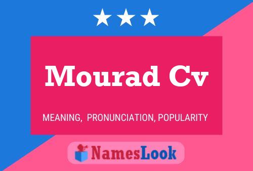 Mourad Cv 名字海报