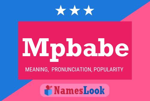 Mpbabe 名字海报