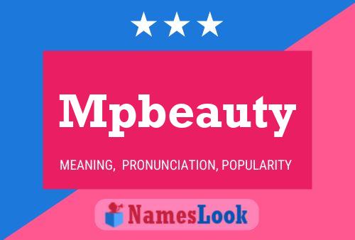 Mpbeauty 名字海报