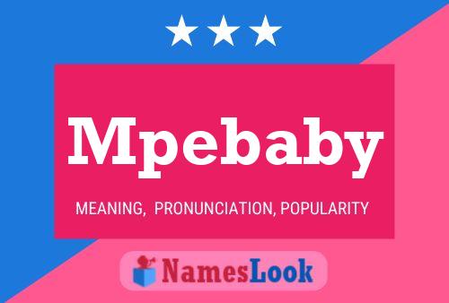 Mpebaby 名字海报