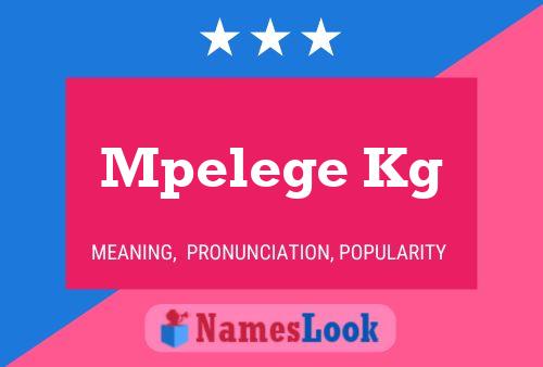 Mpelege Kg 名字海报